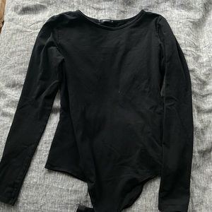Black long sleeve bodysuit size small
